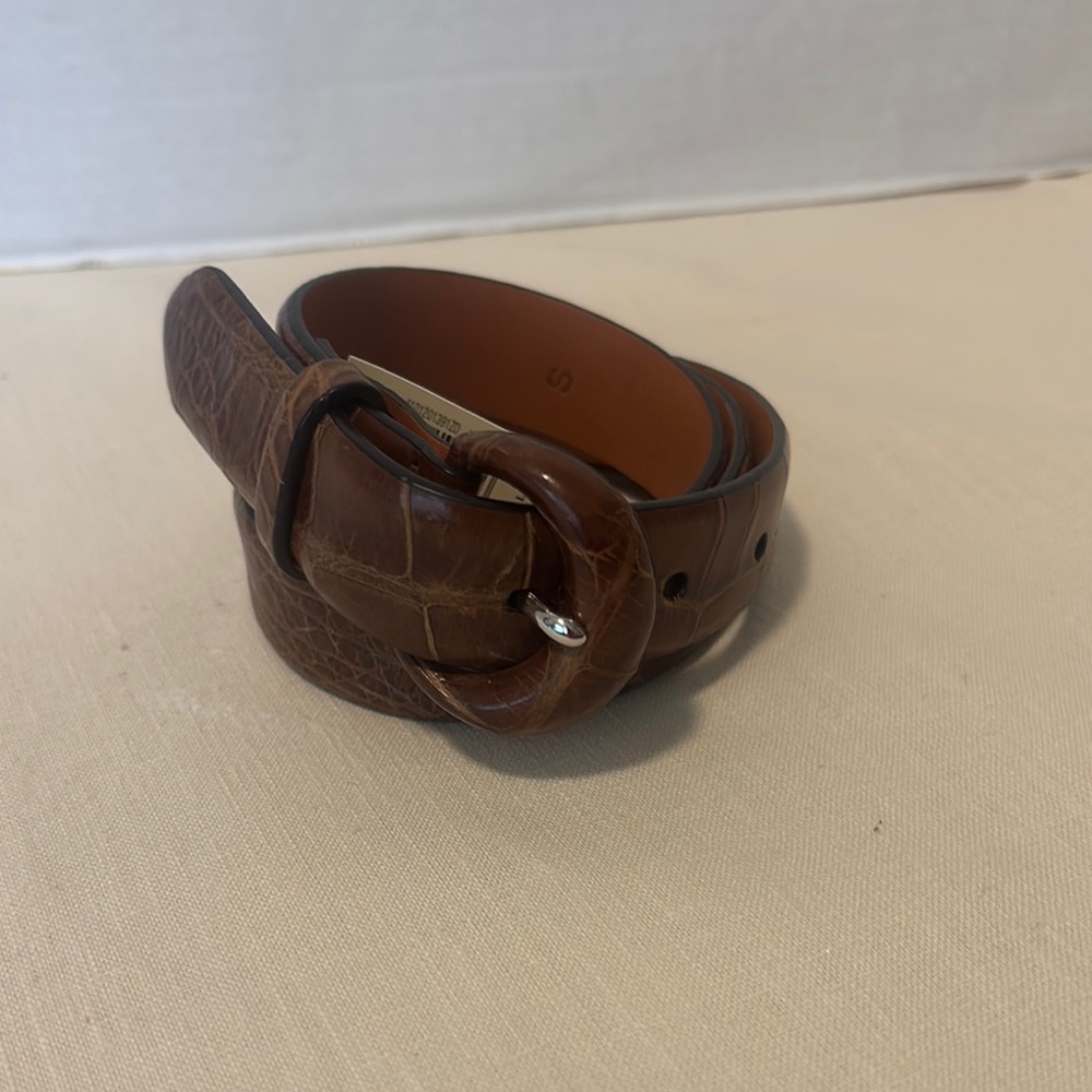 Vintage Ralph Lauren Brown Leather Belt Timeless Accessory